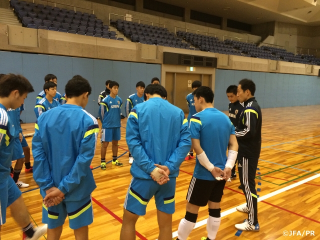 U-18フットサル日本代表候補　大阪でトレーニングキャンプを開始