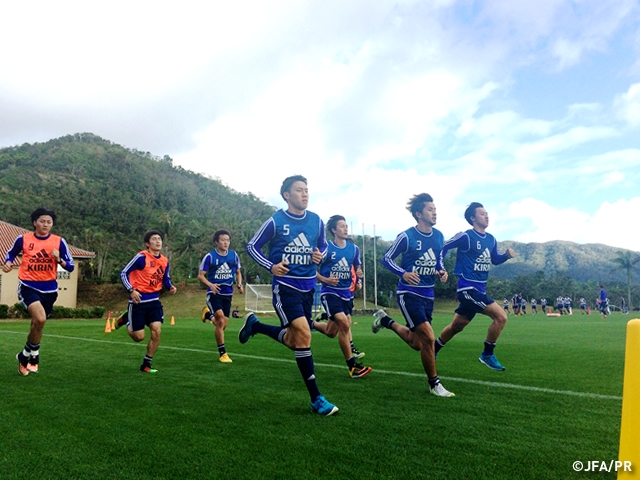 3rd day of Ishigaki Island camp under the belt for U-22 Japan National Team