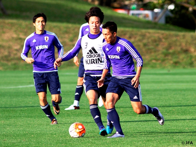 U-22 Japan National Team play exciting practice match in front of Ishigaki crowd