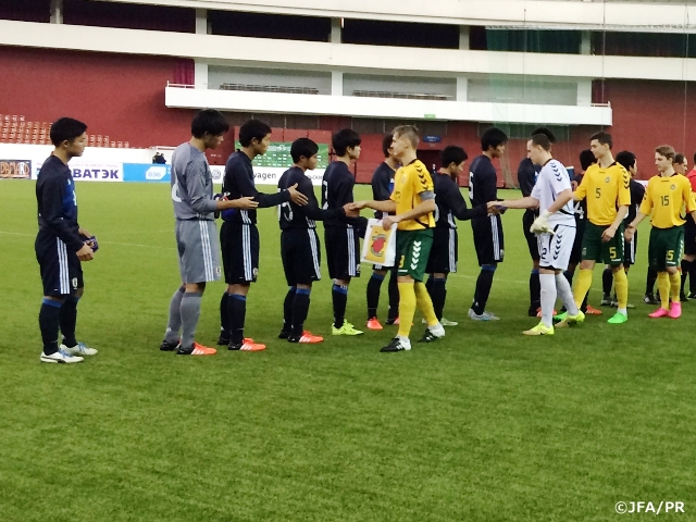 Report from U-18 Japan National Team’s 3rd match against U-18 Lithuania National Team in the 28th Valentin Granatkin International Football Tournament