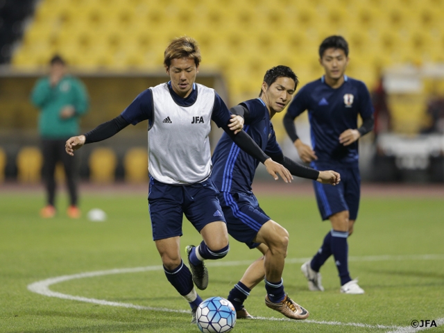 U-23 Japan National Team preparing for Saudi Arabia match