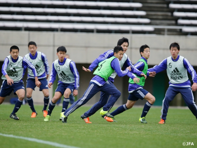 U-16日本代表候補「00ジャパン」　明日からの4試合に向けて連携面を深める