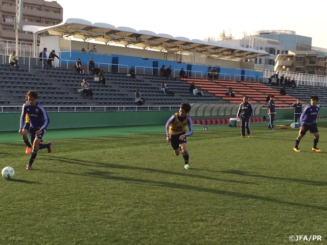 U-19 Japan National Team short-listed squad play a real match format in training