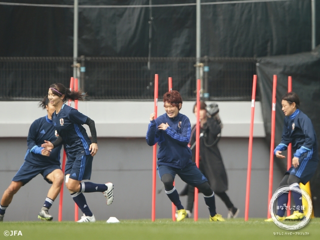 Nadeshiko Japan go through final training in Asian Qualifiers Final Round