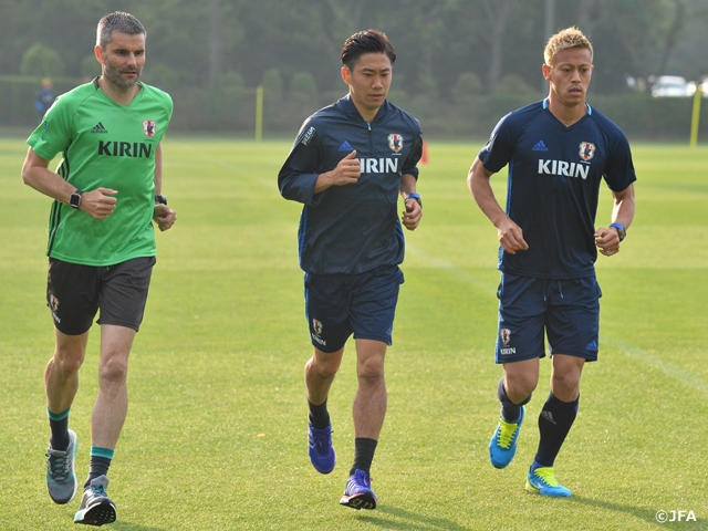 SAMURAI BLUE　本田圭佑選手、香川真司選手がチームに合流