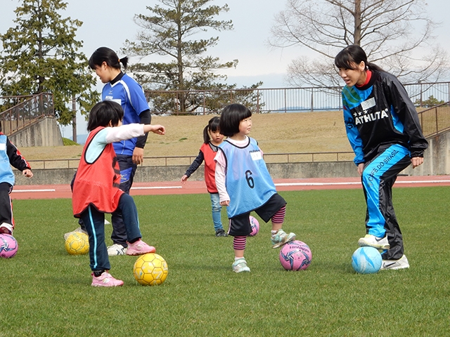 JFAレディース／ガールズサッカーフェスティバル 島根県松江市の松江市立総合運動公園に、149人が参加！