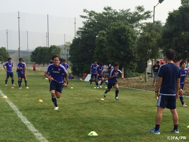 U-19 Japan National Team had official training in preparation for the Panda Cup