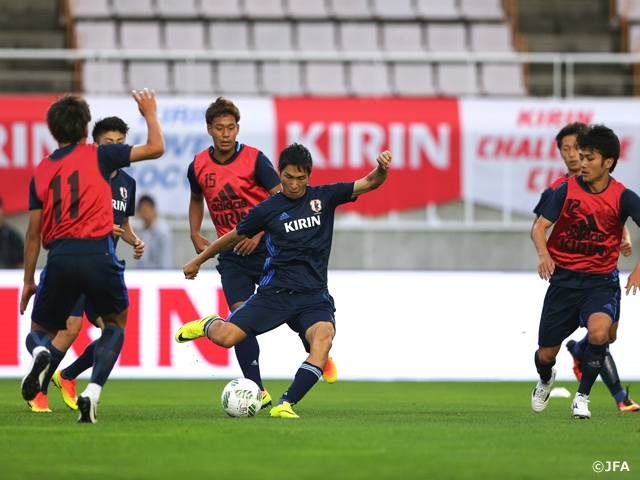 “We want to take our power to Rio de Janeiro” says U-23 Japan’s Coach TEGURAMORI prior to the KIRIN CHALLENGE CUP 2016 match against U-23 South Africa