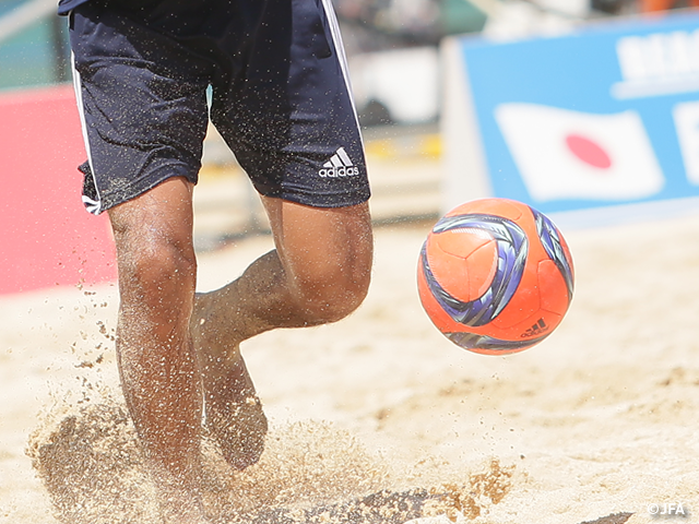 Beach soccer International Friendly Match against Tahiti on 17 & 18 September at Akashi Okura Beach, Hyogo