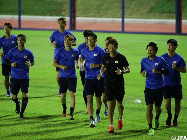 Japan’s Olympic squad have light workout day after first match