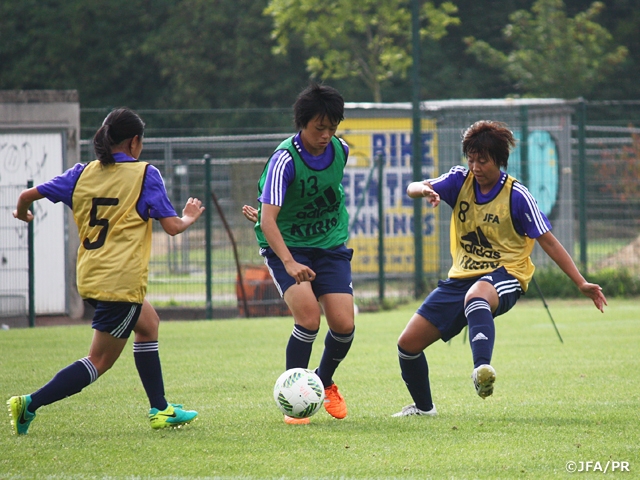 U-20 Japan Women’s National Team made their final preparations for the match against Borussia