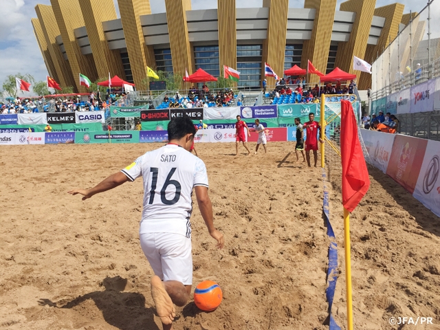 Japan Beach Soccer National Team played 2nd game of China tour against Iran