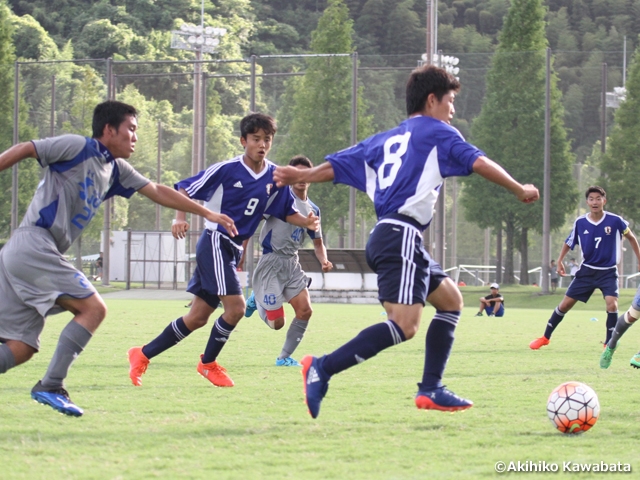 U-16 Japan National Team win two consecutive games at training camp in preparation for 2016 AFC U-16 Championship in India