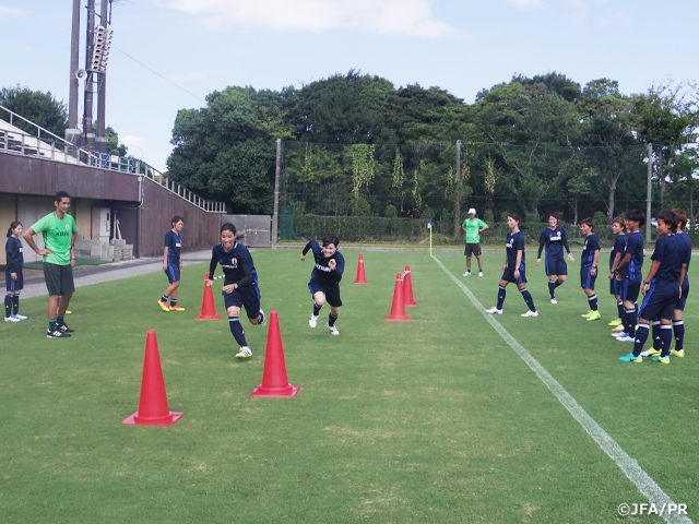 Japan Women's National squad focus on physical training in two practice sessions