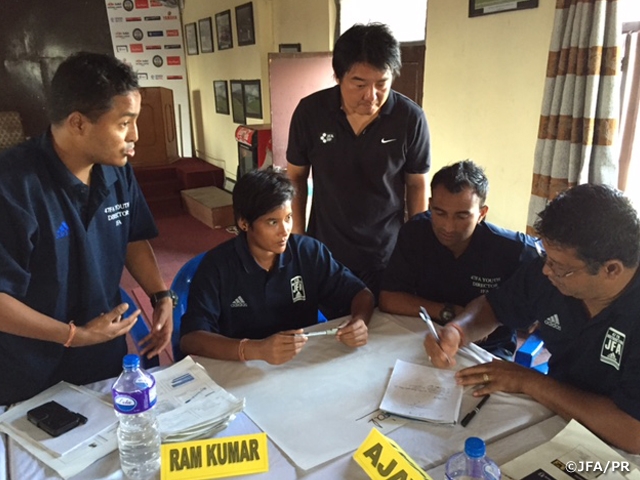 JFA dispatches Japanese instructor for the Goalkeeper Coaching Course in Nepal