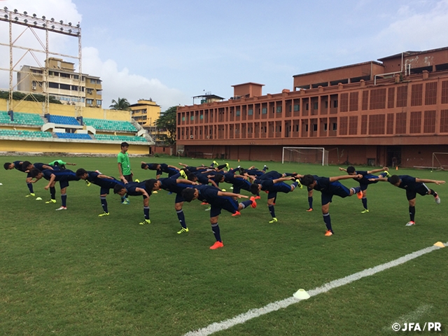 ‘Don’t let your guard down (even after a victory)’ – U-16 Japan National Team prepare for second game of AFC U-16 Championship India 2016