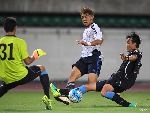 U-19日本代表　AFC U-19選手権　練習試合　マッチレポート　vs．ジュビロ磐田
