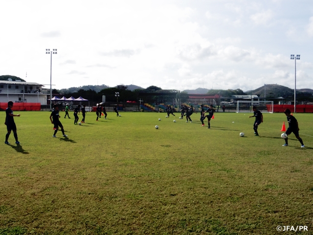 U-20 Japan women's squad go through tactics for second World Cup match against Spain 
