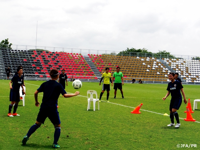 U-20 Japan Women's National Team hold training session prior to third-place playoff
