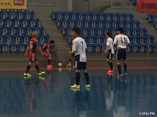 U-19 Japan Futsal National squad play practice match in second day of training camp