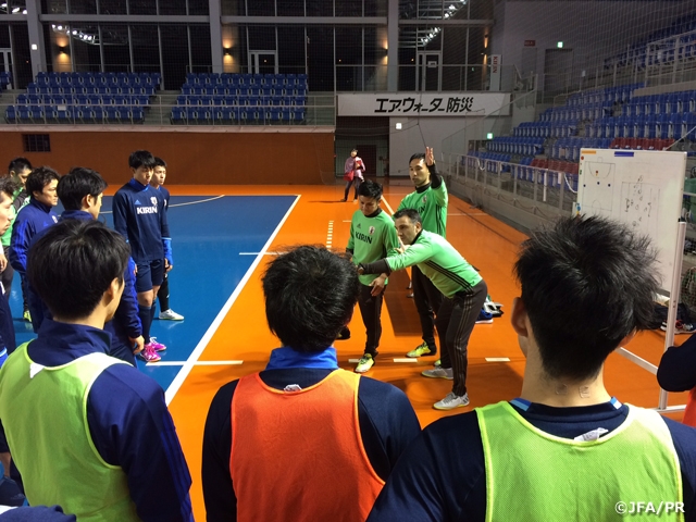 Japan futsal squad kick off their second training camp in Nagoya