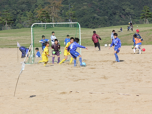 JFAフットボールデー 徳島県鳴門市の鳴門ウチノ海総合運動公園に、540人が参加！