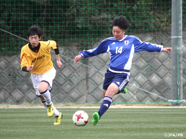U-19日本女子代表候補　藤枝明誠高校とトレーニングマッチを行う
