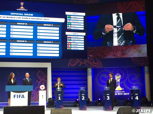 FIFA U-20ワールドカップ韓国2017　組み合わせ決定