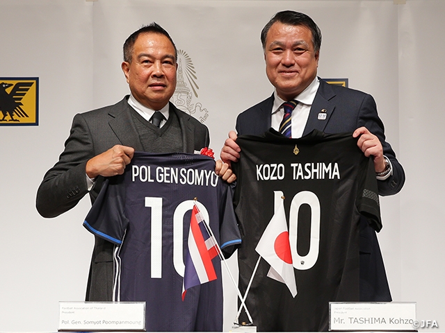 タイサッカー協会とパートナーシップ協定を締結 Jfa 公益財団法人日本サッカー協会