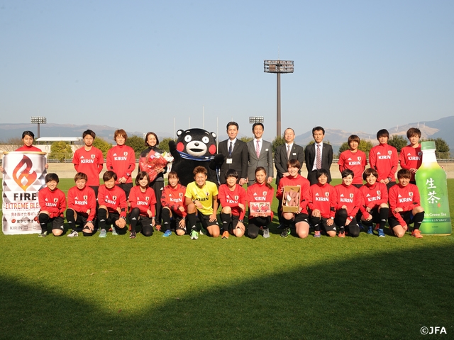 なでしこジャパン 熊本でのトレーニングを開始 Jfa 公益財団法人日本サッカー協会