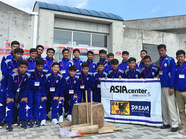 U-17カンボジアアカデミーが鹿嶋市内で強化合宿を実施