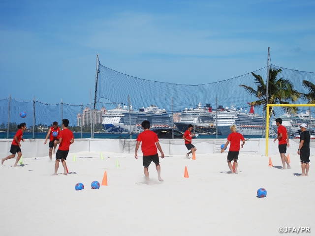 Japan Beach Soccer National Team: Arrive in Bahamas to battle for World Cup title