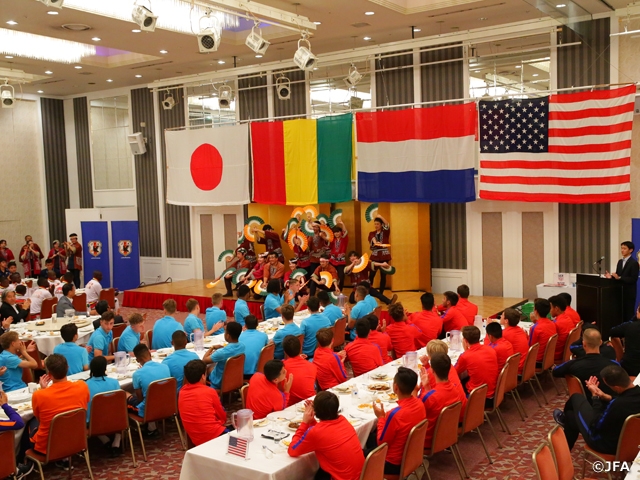 Organisers host welcome reception day prior to opening of U-16 International Dream Cup 2017 JAPAN presented by The Asahi Shimbun