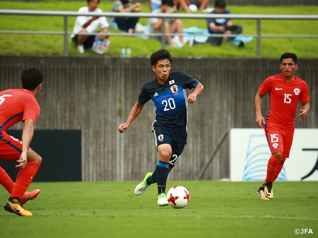 U-18日本代表　SBSカップ初戦、1-2でチリに敗れる
