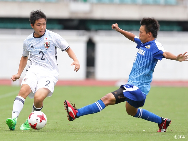 U-18日本代表　SBSカップ第2戦、0-1で静岡ユースに敗れる