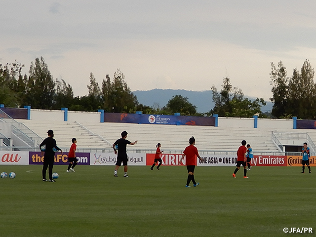 U-16日本女子代表　AFC U-16女子選手権タイ2017　記者会見およびオフィシャルトレーニングを行う