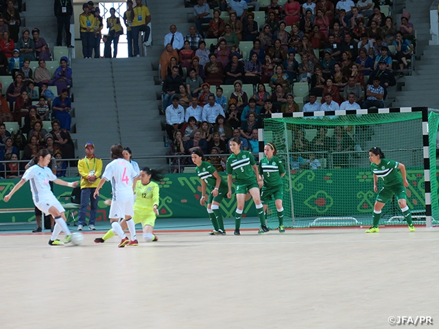 Japan Women's Futsal National Team seal comprehensive win over hosts Turkmenistan and advance to semi-finals with perfect record ～ The 5th Asian Indoor and Martial Arts Games Ashgabat 2017