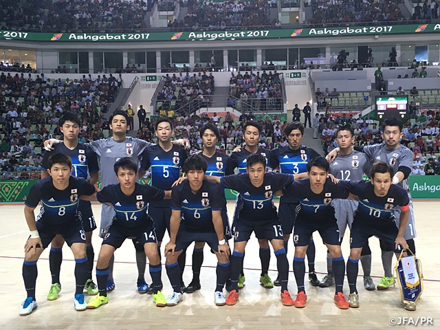 Japan Futsal National Team lose to Uzbekistan on penalties and play in third-place match 〜 The 5th Asian Indoor and Martial Arts Games Ashgabat 2017