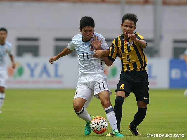 U-15 Japan National Team beat Malaysia and seal a place in AFC U-16 Championship with three straight wins ～ AFC U-16 Championship 2018 Qualifiers