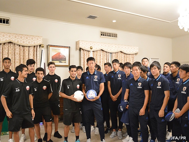 U-18日本代表　市内観光およびカタール代表チームと交流会を実施【U19-Four Nations】
