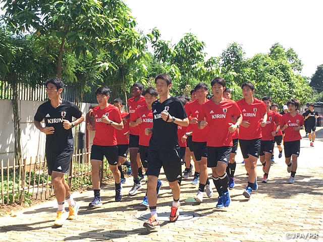 U-17 Japan National Team have first training in India for FIFA U-17 World Cup India 2017