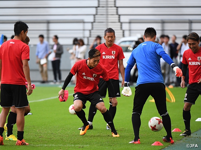 Samurai Blue 非公開練習で調整 キリンチャレンジカップ17へ Jfa 公益財団法人日本サッカー協会