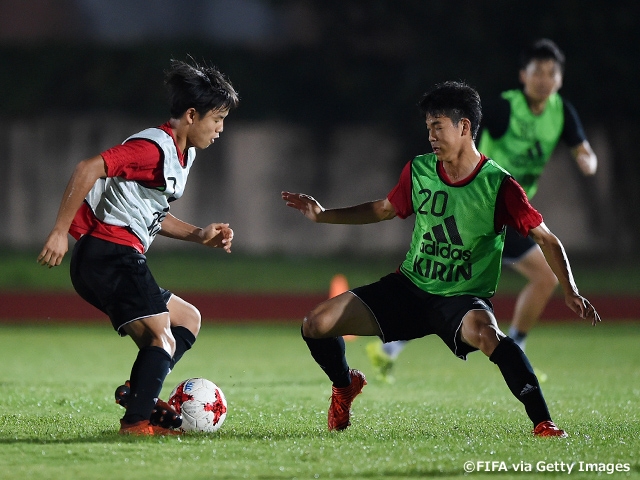 U-17 Japan National Team make final preparation ahead of first match against Honduras in FIFA U-17 World Cup India 2017 