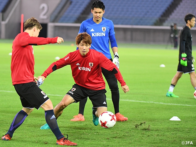 SAMURAI BLUE practise behind closed doors for Haiti match – Kirin Challenge Cup 2017 Second Match –