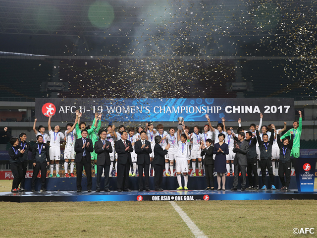U-19 Japan Women’s National Team defend Asian title and become crowned champions for fifth time in AFC U-19 Women’s Championship