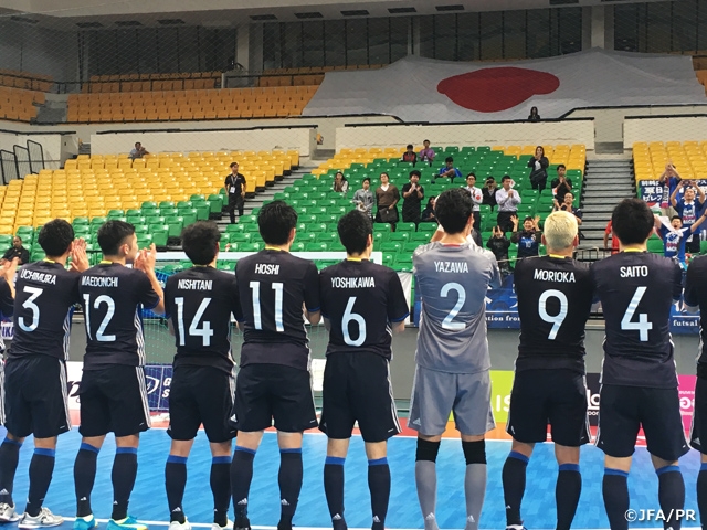 Japan Futsal National Team grab convincing win over Chinese Taipei and get through group stage in first place at AFC Futsal Championship Qualifiers