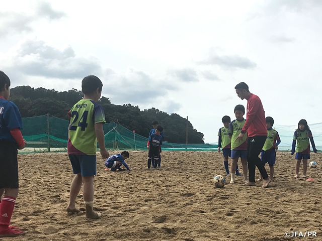 JFAビーチサッカー巡回クリニックを熊本で開催
