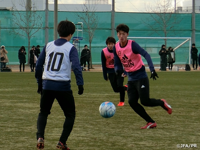 U-21日本代表、連動してボールを奪う意識を共有～AFC U-23選手権中国2018