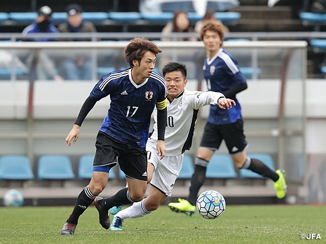 U-21日本代表、大学選抜を相手に1-1の引き分け～AFC U-23選手権中国2018