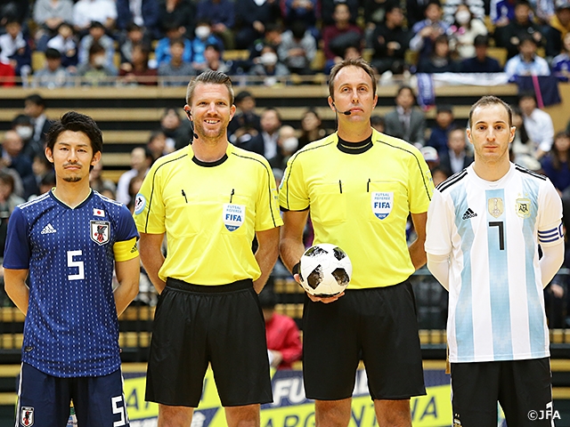 国際親善試合　フットサル日本代表 vs フットサルアルゼンチン代表担当審判員